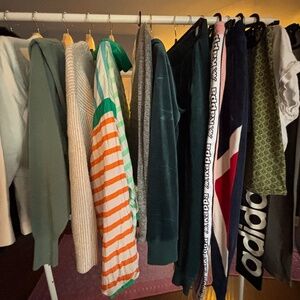 Lot of 17 women’s athletic clothing and outerwear